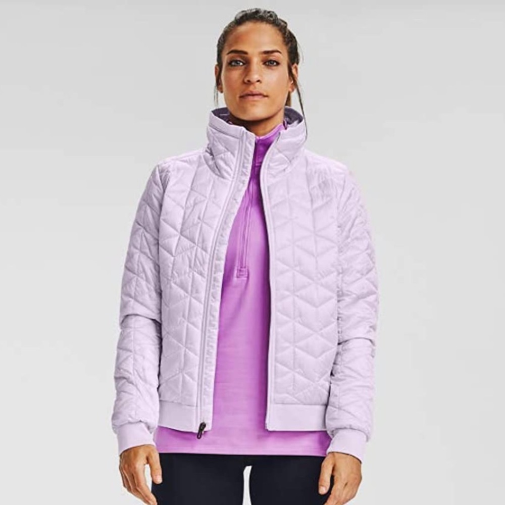 Under Armour ColdGear Reactor Performance Lavender Purple Coat Jacket Medium